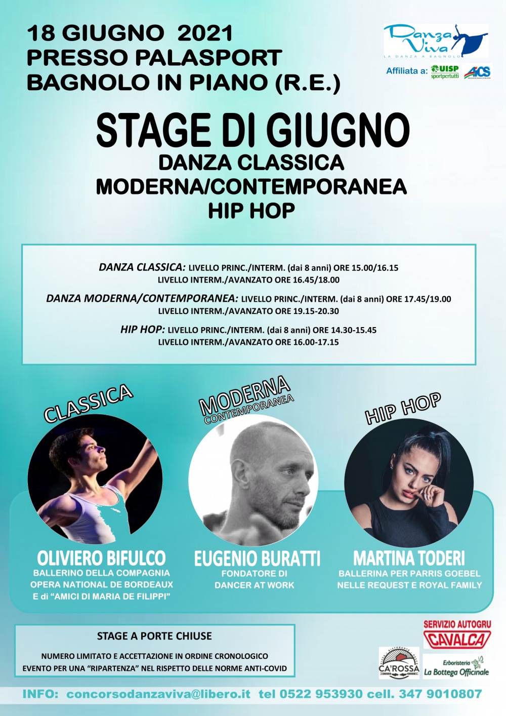 STAGE DI DANZA 18 GIUGNO 2021